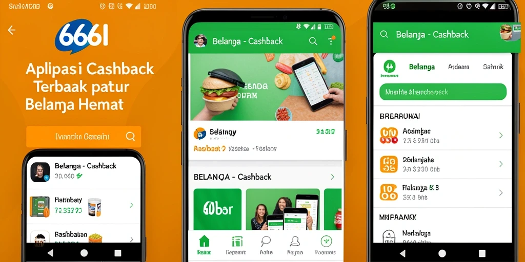 Tampilan antarmuka aplikasi Cashback 666I yang user-friendly.